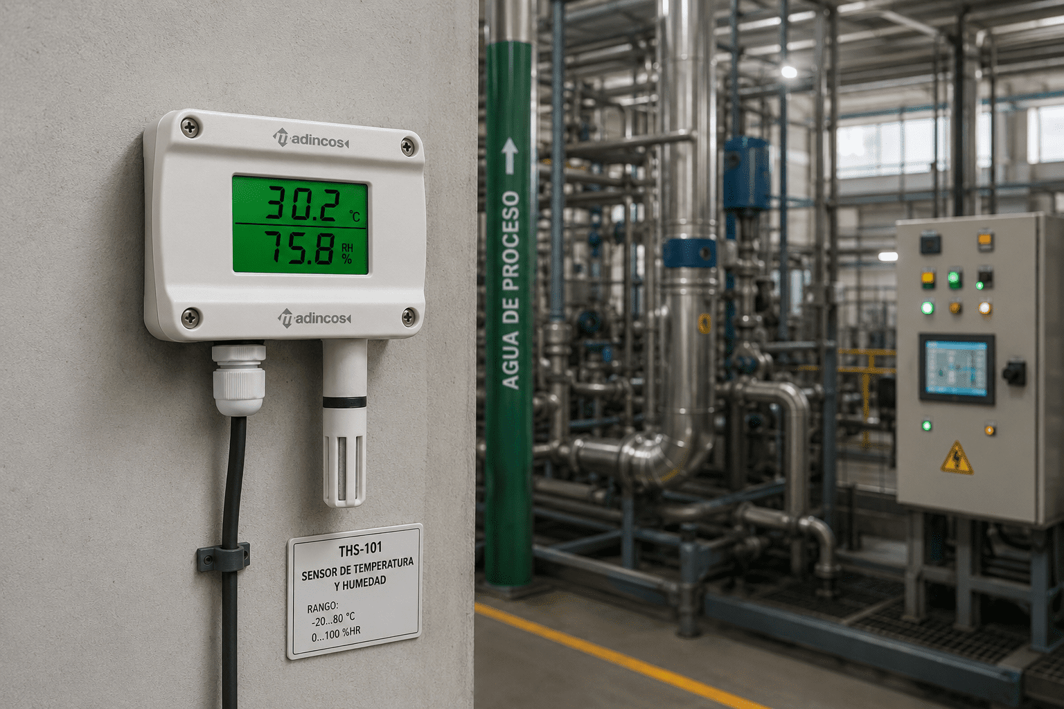 Transmisor de humedad y temperatura MTH300S